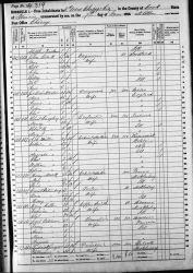 1860 US Census - Household of Jacob Ostman [Oestmann]