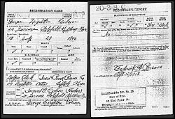 WWI Draft Registration Card of George L. Colson